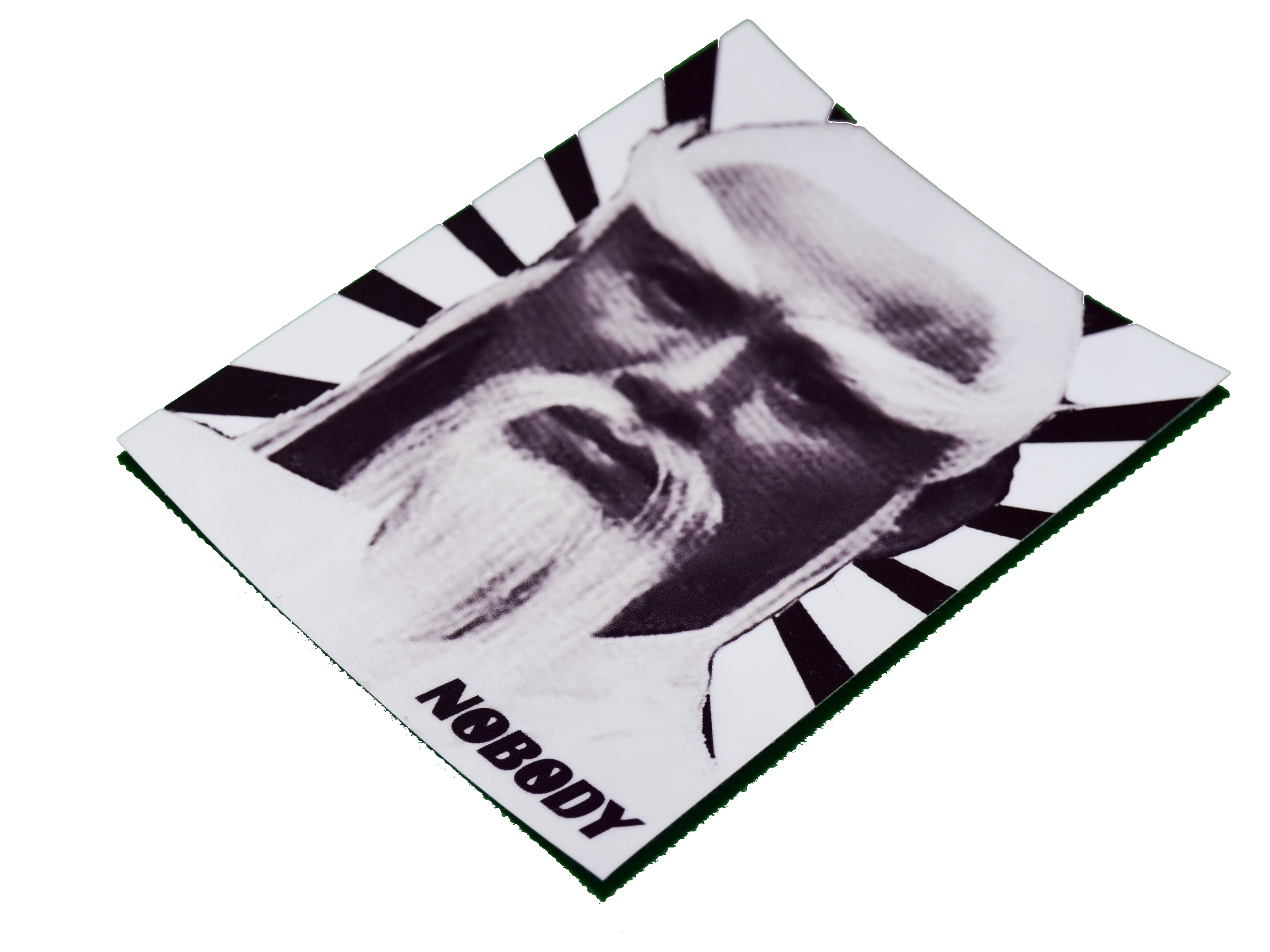 trad master sticker // b and w